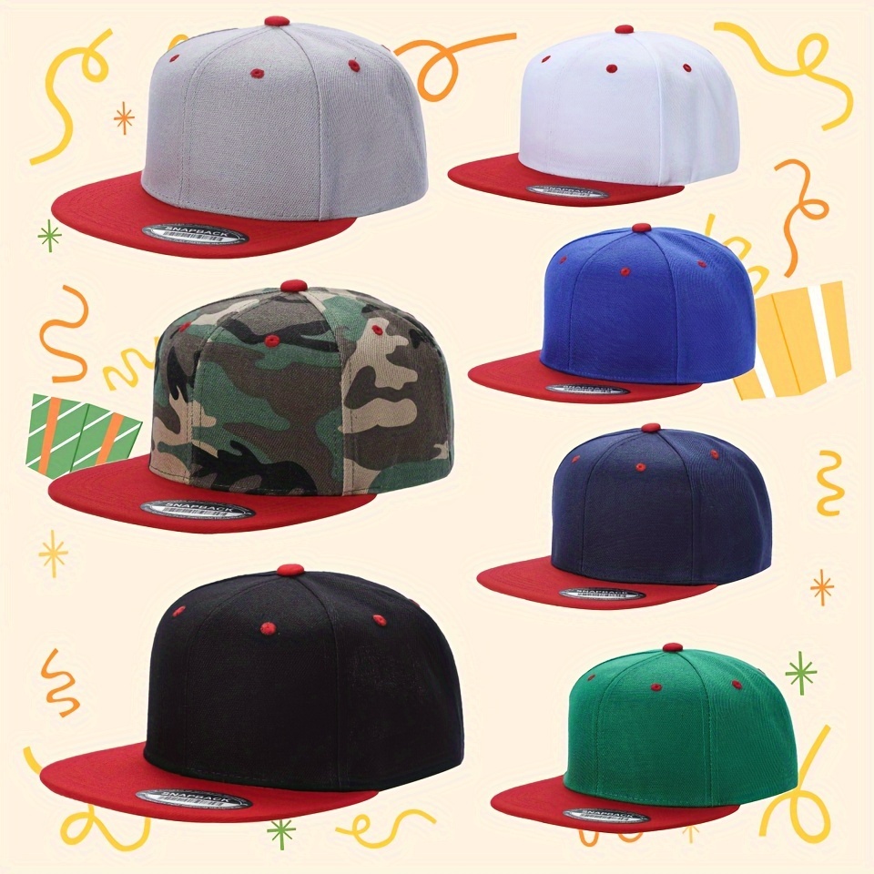 

7 Pcs Solid Baseball Cap Style Fashion Trend All Design