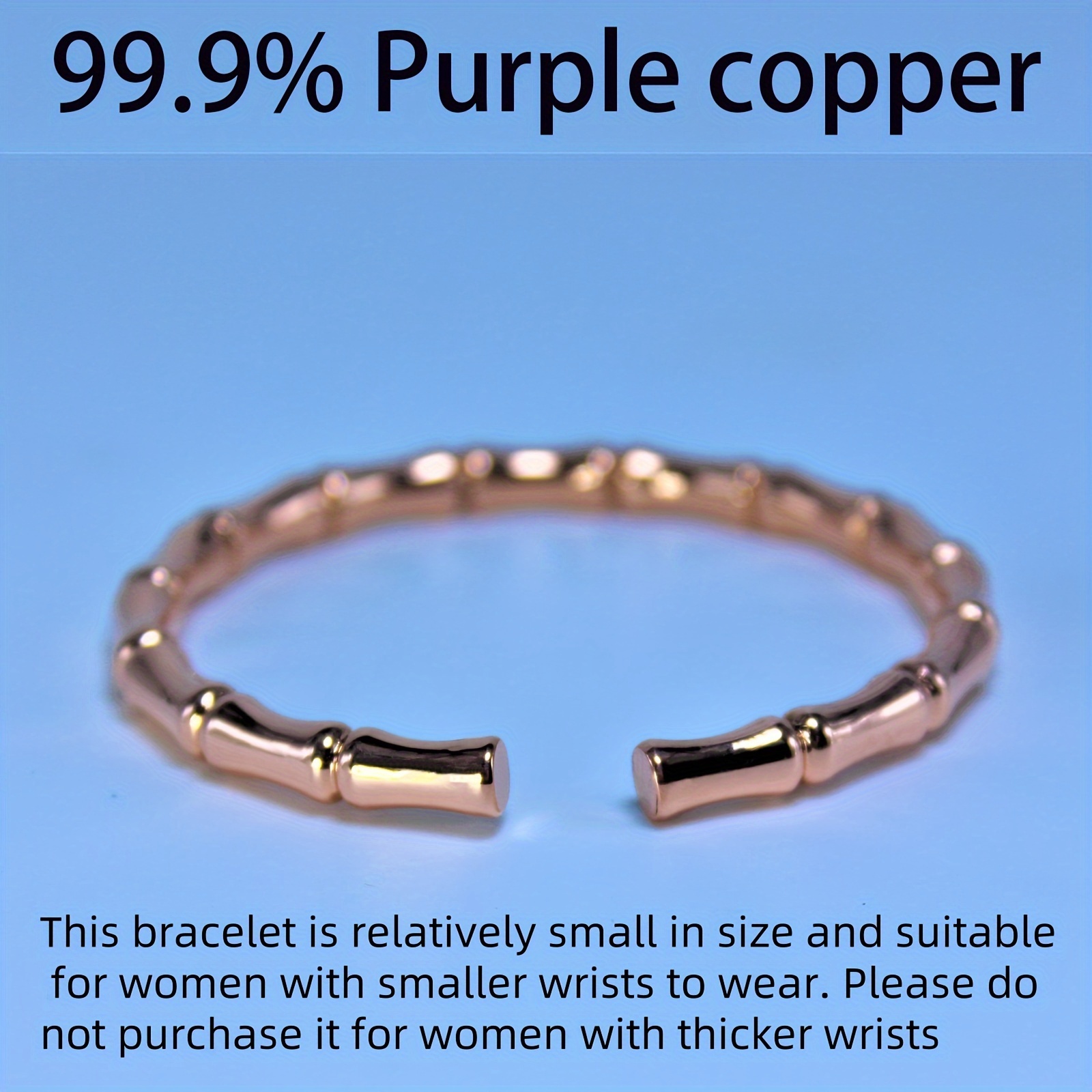 Minimalist Purple Bronze Cuff Bracelet Sleek Rectangular Link Versatile Jewelry