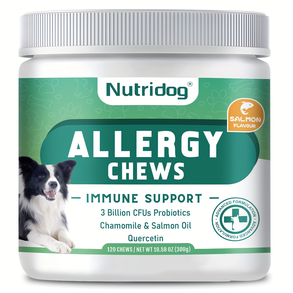 

10.58oz Nutridog Allergy Dog Chews , 120 Chews Suitable For All Breeds, 300g