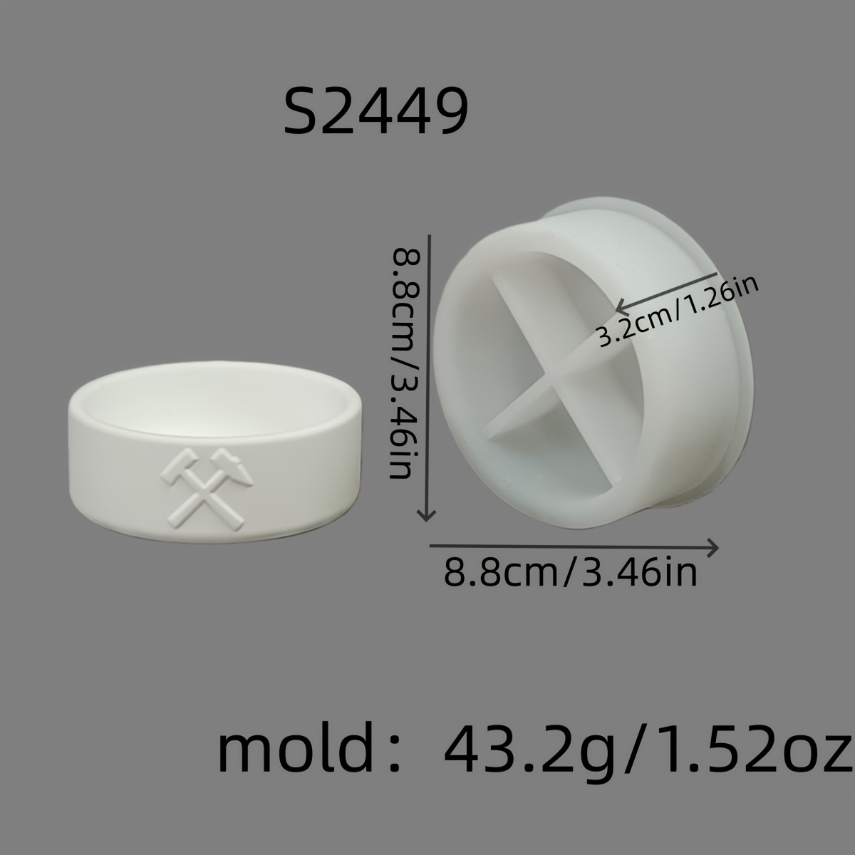 Silicone Molds For Resin Storage, Three-dimensional Decorative Silicone Molds, Candle Silicone Molds, Plaster Decorative Silicone Molds, Silicone Molds For Home Decor, Epoxy Resin Molds 43.2 S2449