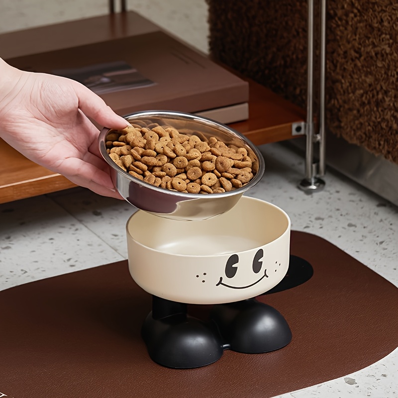 elevated stainless steel pet bowl anti tip non slip high   food and water dish for kittens and puppies Product details 4