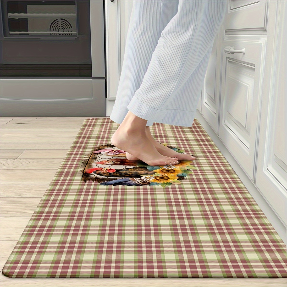 Kitchen Rug Lattice Mats Rugs Non slip Durable Floor Mat - Temu Australia