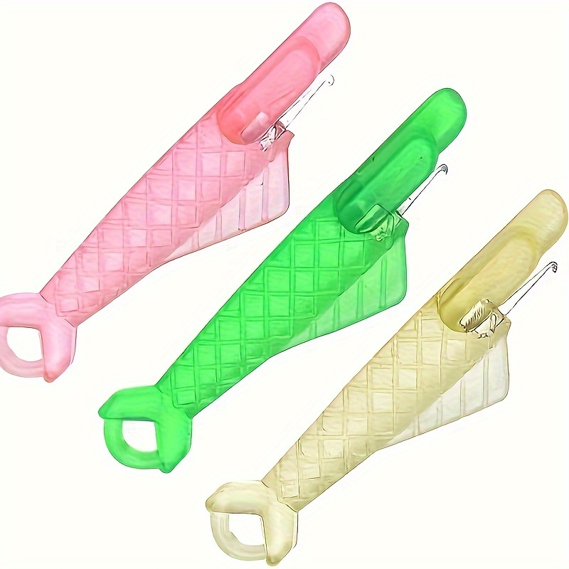 

Easy-thread Sewing Machine Needle - Assorted Colors (pink/green/yellow), Knitting & Sewing Supplies