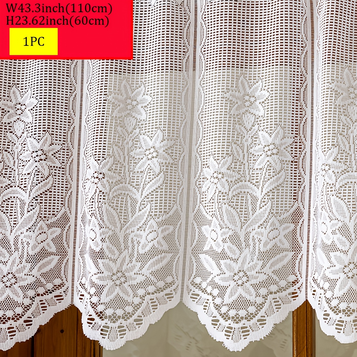 TEMU 1pc Semi-sheer Window Curtain Panel Suitable Bedroom Rod Pocket Curtain With Semi-sheer Panels, Modern Minimalist, Installation For Sliding ,