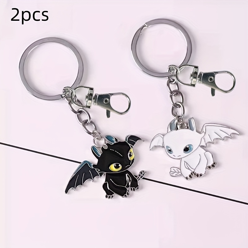 

2pcs Couple Keychain Cute Couple Pendant Couple Girlfriend Student Keychain Ideal Gift For Festivals