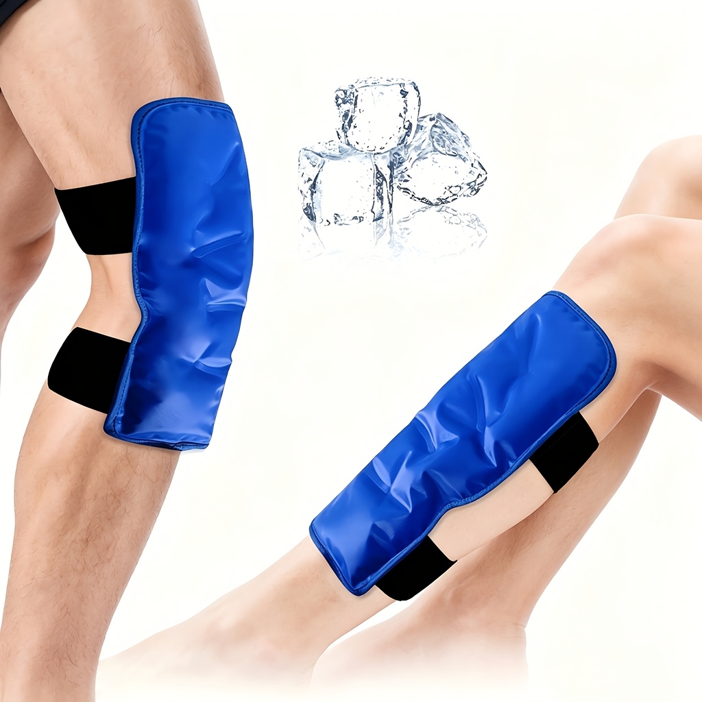 TEMU 1 Pack de de compression froide pour genou, et jambe inférieure, pack de glace réutilisable pour application froide après