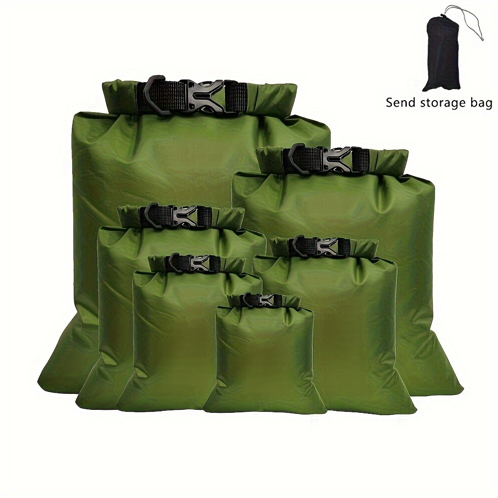

6pcs Waterproof Dry Bag Set, Lightweight Large Capacity Dry Bags In 8l 5l 3.5l 3l 2.5l 1.5l, Organizer, Storage Bags For Outdoor Hiking, Camping, Fishing, Cycling Use