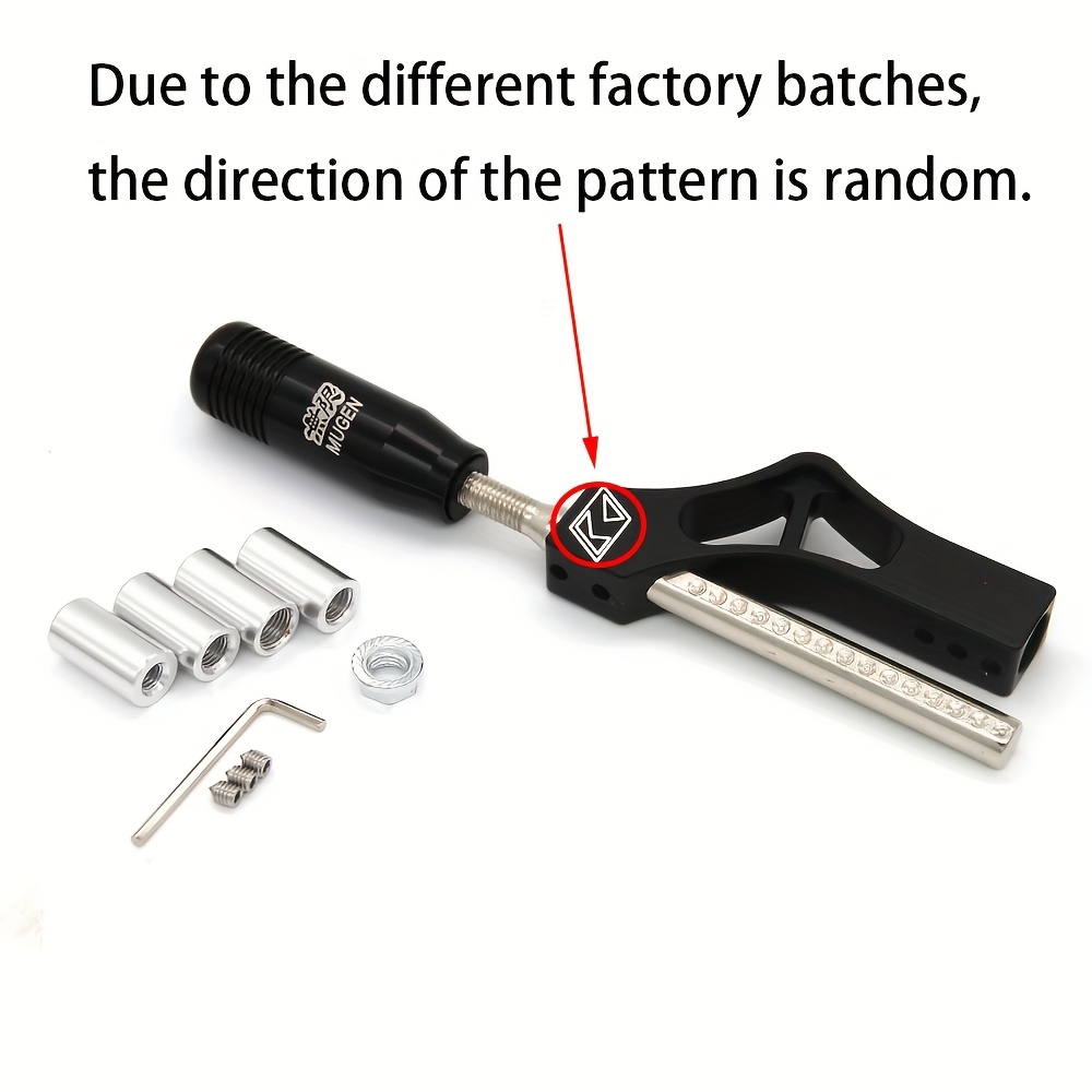 TEMU Universal Car Modification Gear Shift Knob Extension Rod Kit Aluminum Alloy Extension Rod Gear Shift Knob Kit, Make Brand New