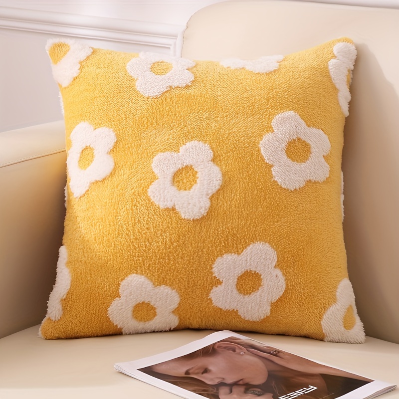 1pc Rustic Floral Pillowcase - Zipper Closure Machine-washable Decorative Cushion Cover For Bedroom, Living Room, Wedding & Party Decor, Options, Home Accent, Preppy Room Decor