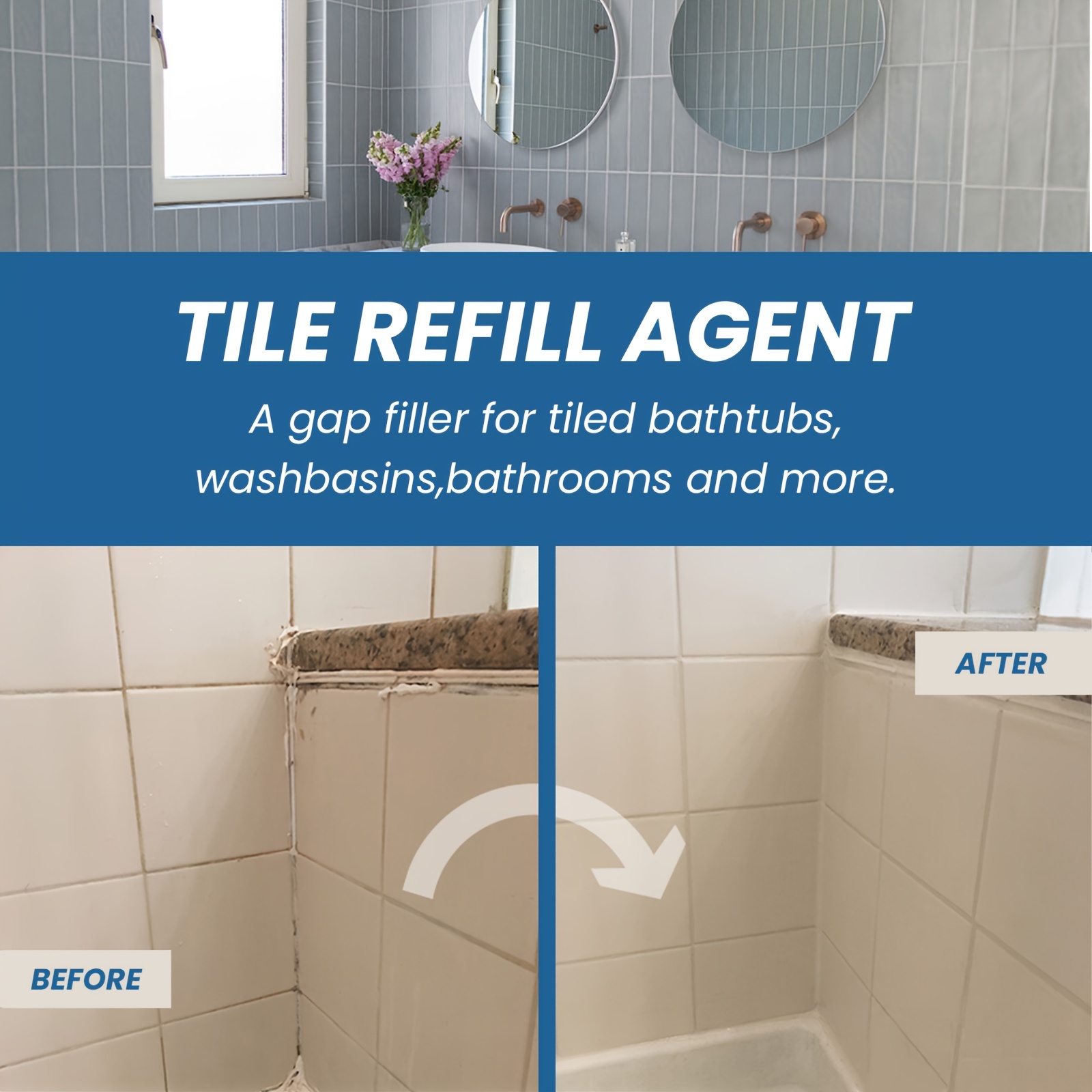 tile refill agent waterproof and mold proof for details 3