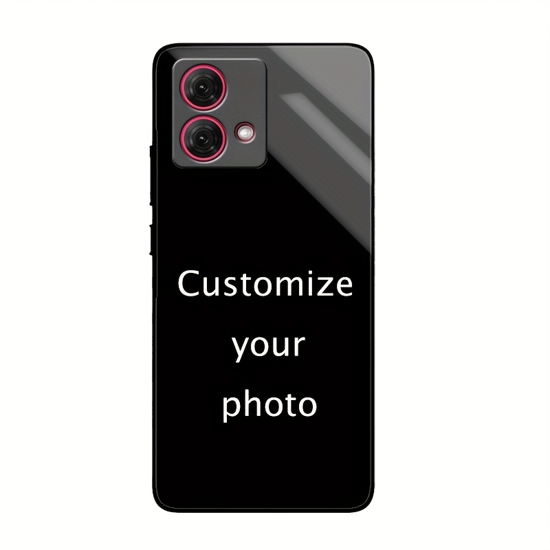 TEMU Personalized Mobile Phone Case For Motorola Moto G55/75/55/35/85/84/64/54/34//24/04/22/14/play 2023/, Diy Couple Parent- Selfie Photo Pattern