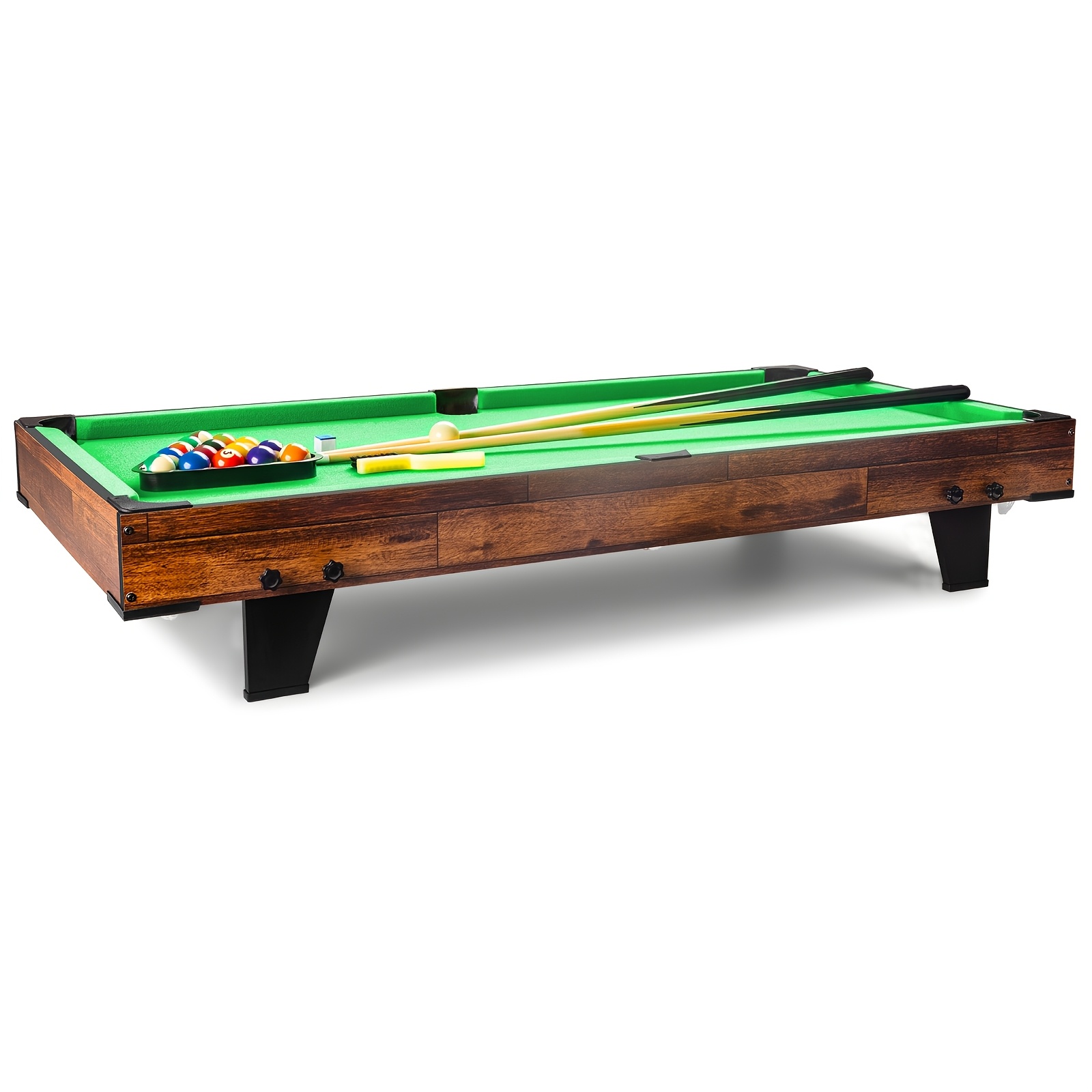 Image of Hlc 4ft Pool Table | Portable Snooker & Billiard Table For Family | Full Accessory Set Included | Ideal For Garden, Patio & Living Room