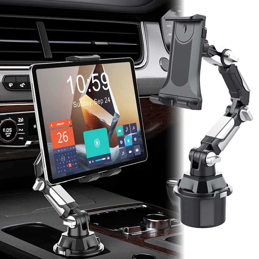 E-shop Auto Getränkehalterung Tablet/Handyhalterung Verstellbare Basis Ausziehbar Große Klemme Universal Auto Handyhalterung
