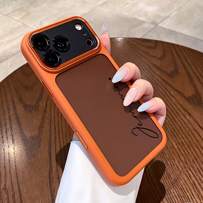 TEMU Phone Case: Diy Custom Name Self- Text New Phone Case, Suitable For Iphone 17 Pro Max/17 Pro/16 Pro Max/16 Pro