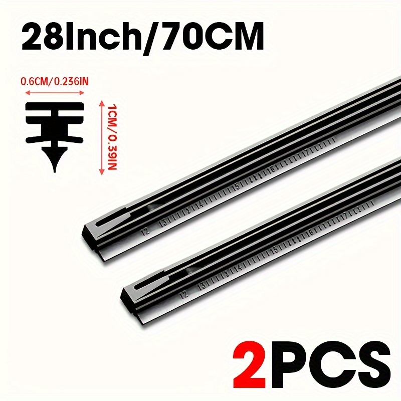 E-shop NR Typ 6MM Auto Scheibenwischerblatt Fahrzeug Einstechstück Gummi Nachfüllung für Metall Eisenrahmen Windschutzscheibe Scheibenwischerblätter