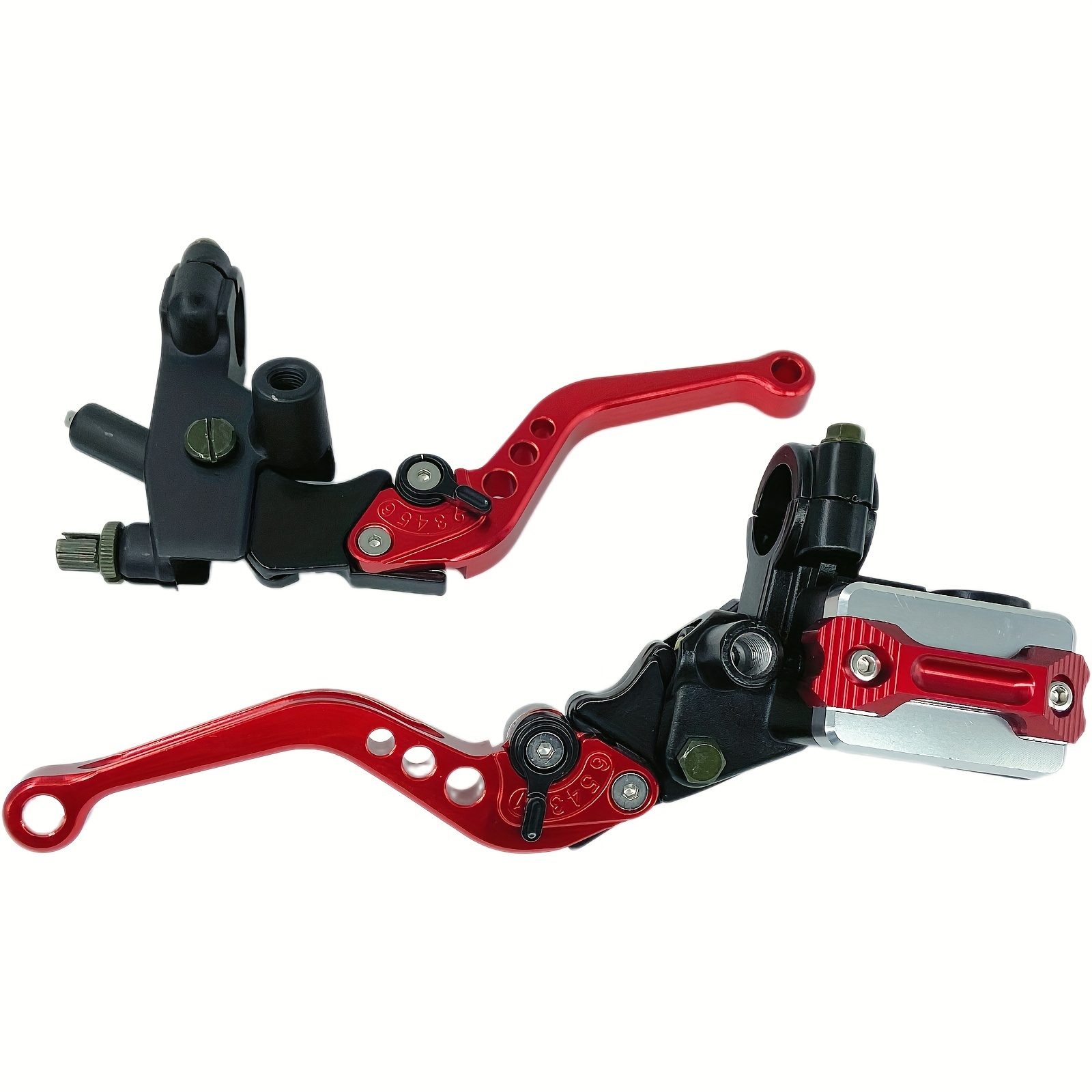 TEMU Universal Motorcycle Brake Lever 7/ 8" 22mm Hydraulic Brake Clutch Master Cylinder Reservoir Lever Modification Brake Clutch Lever For Compatible