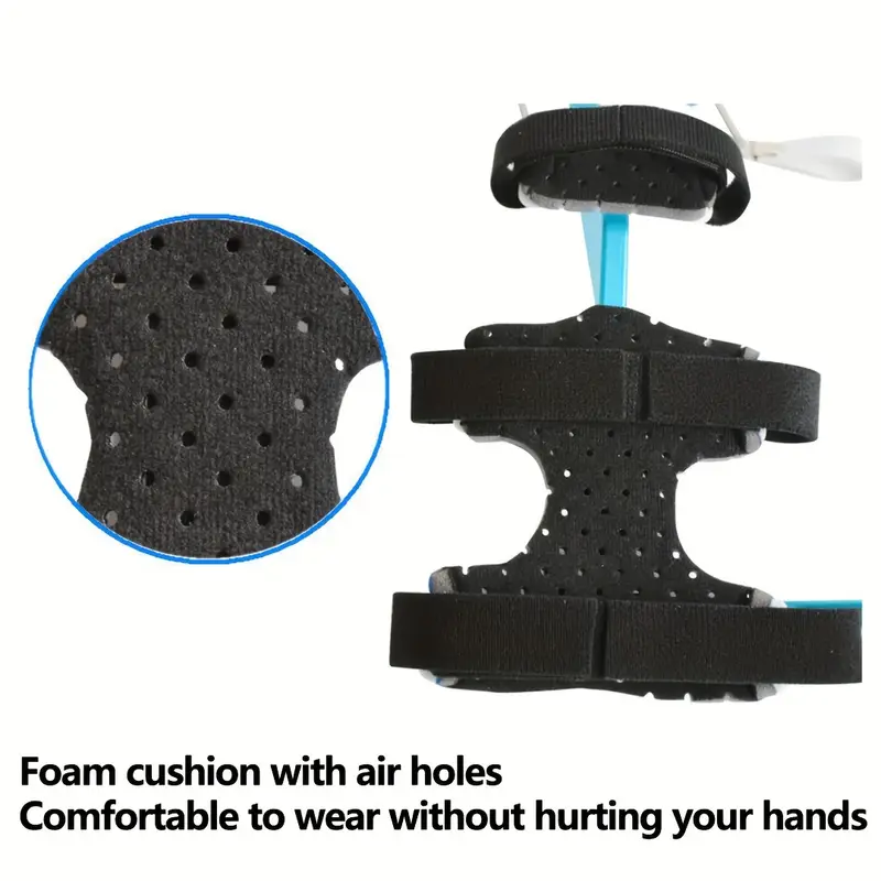 1 adjustable finger exerciser for hand wrist finger fit stainless steel with white grips adjustable levels 10 20cm for recovery prevention hand relax Product details 3