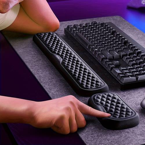Keyboard And Mouse Wrist Rest, Elbow Rest, Computer Ergonomic Wrist Support Pad, Desktop Soft Memory Foam Armrest Pad, Palm Office Laptop Typing Pad