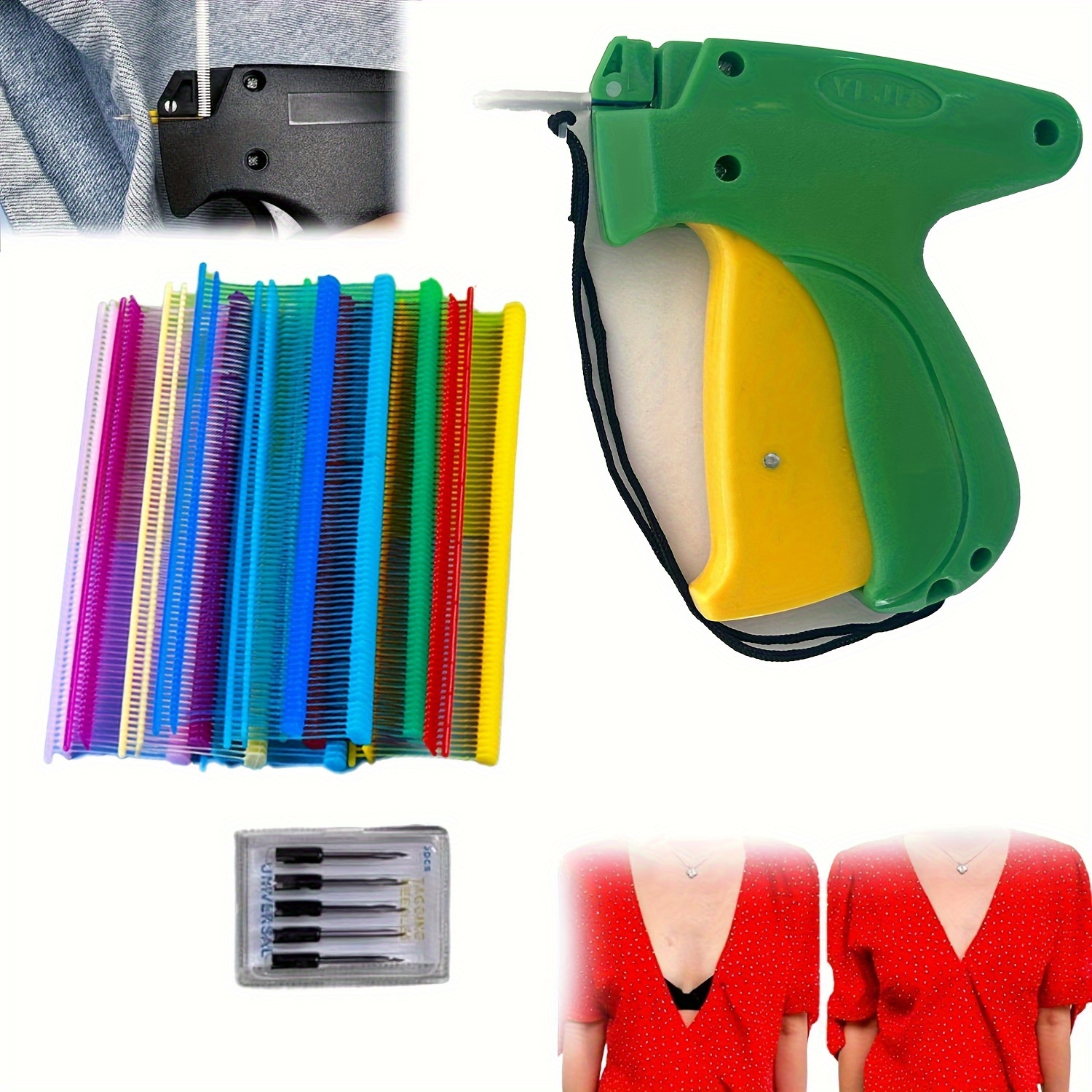 

Renaissance-inspired Casual Clothing Tag Gun - Durable Plastic, Perfect For Apparel & Accessories