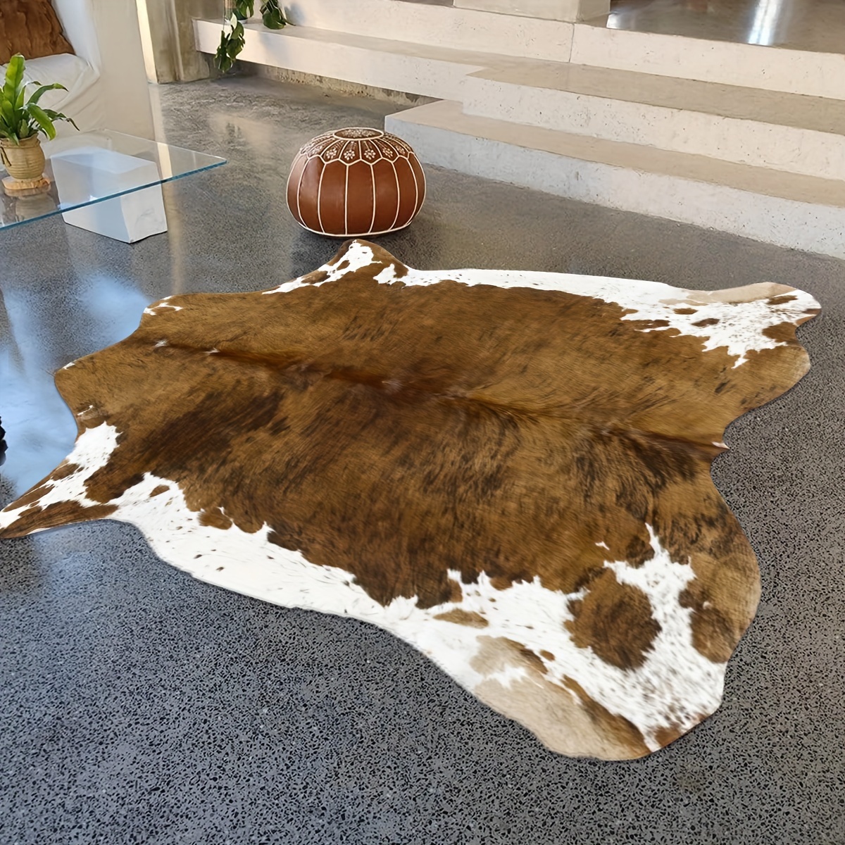 1 pieza alfombra de terciopelo + 850g/m² alfombra de terciopelo, diseño   2d impreso estilo  ,   de piel de   alfombra decorativa, adecuada para dormitorio   alfombra, dormitorio,   alfombra, alfombra de entrada exterior, cocina, alfombra