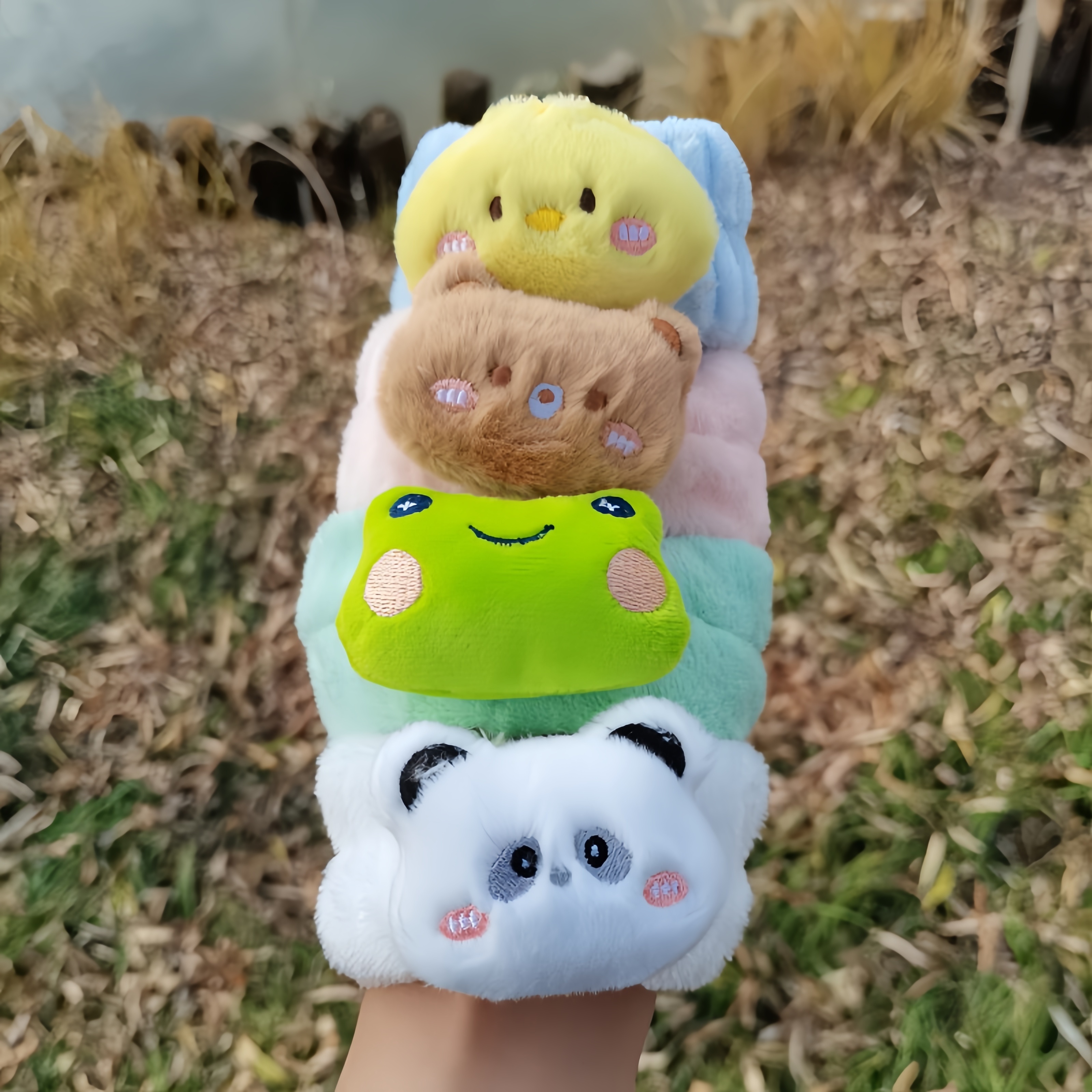 Cartoon Plush Frog Pattern Hair Tie Hair Bands Hair - Temu United