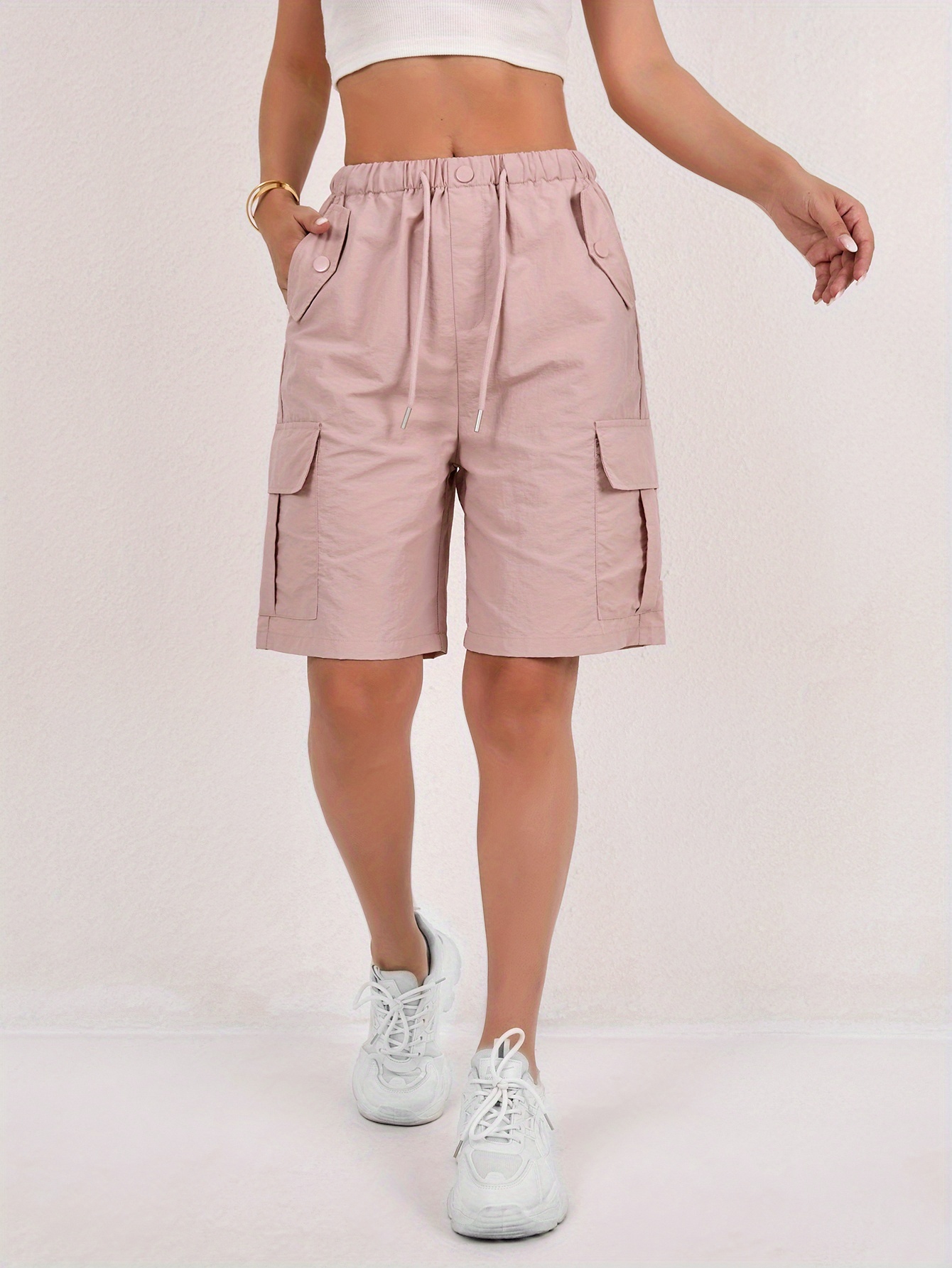item picture american outdoor quick drying work shorts womens casual high waisted womens   pants machine washable   pants loose