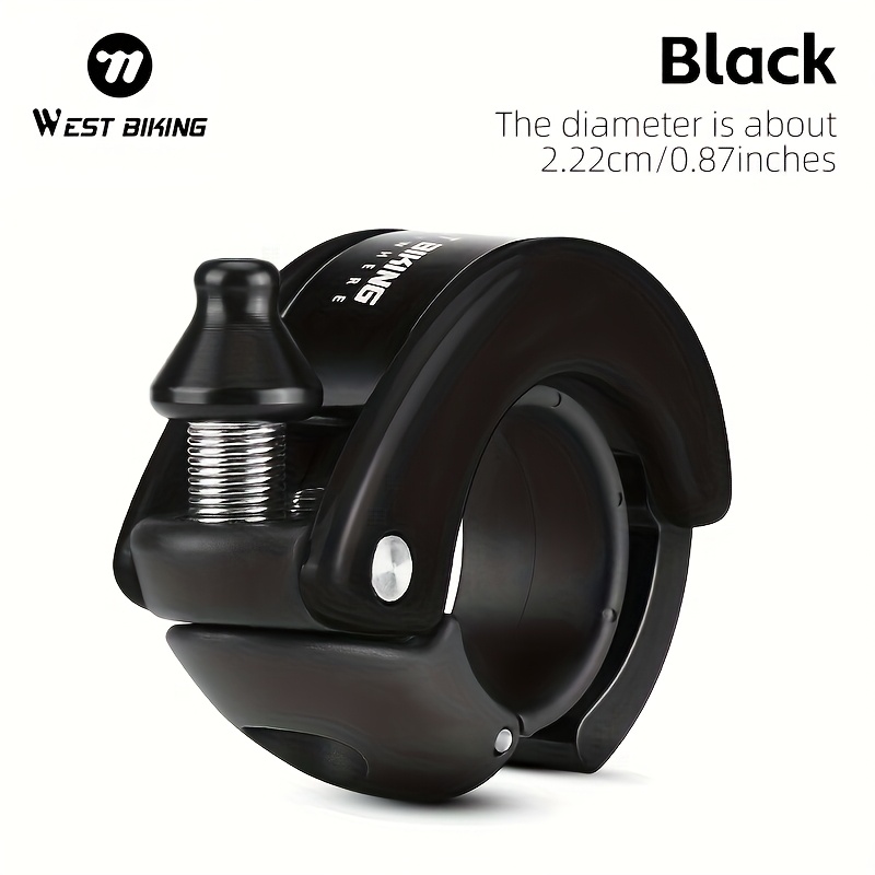 West Biking Bicycle Bell Mtb Road Bike Hidden Bell Bicycle Handlebar Bell Mini Bicycle Ring Bicycle Additions