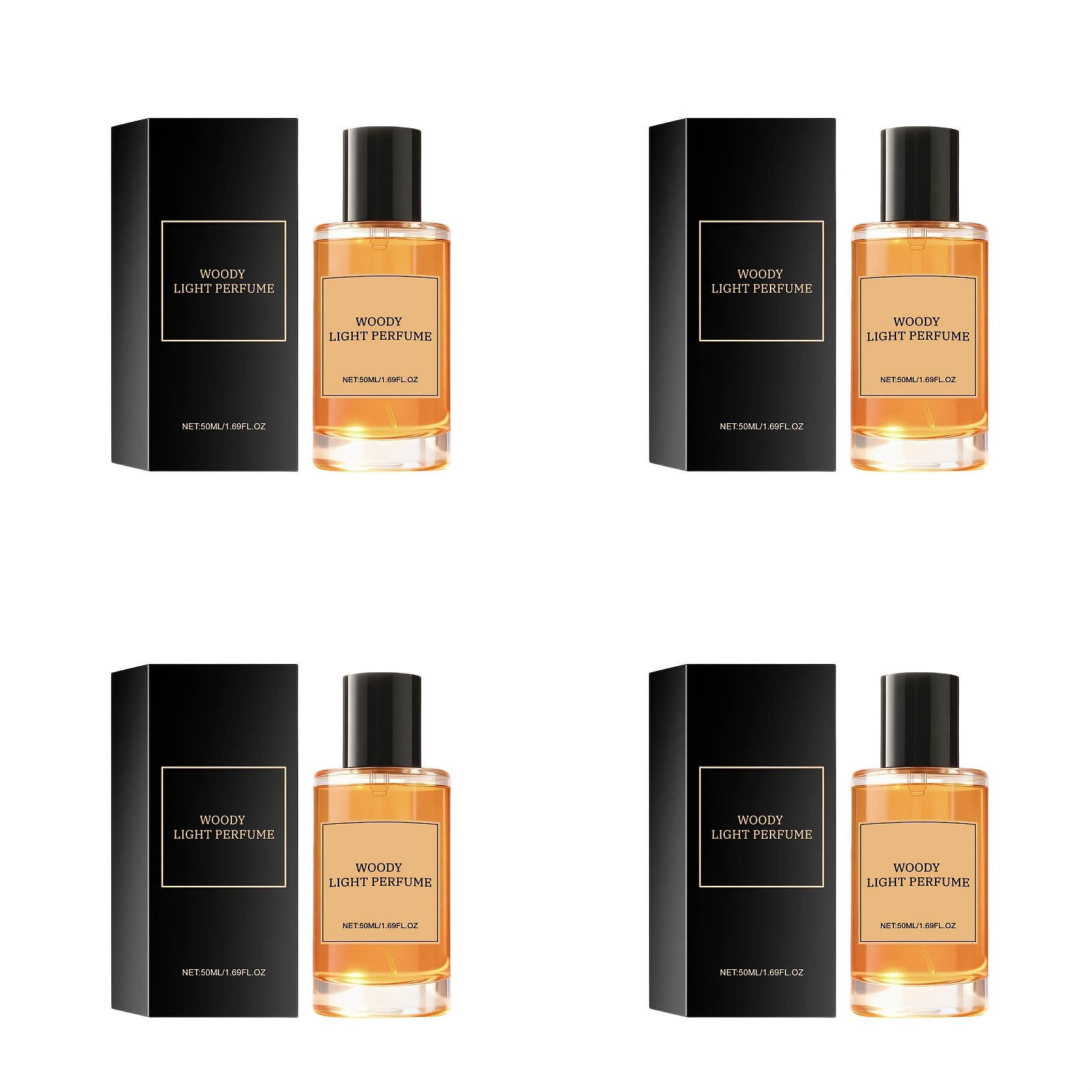 Image of 4pcs Scented Perfume Rich Fragrance Suitable For Types Perfect Gift For Men