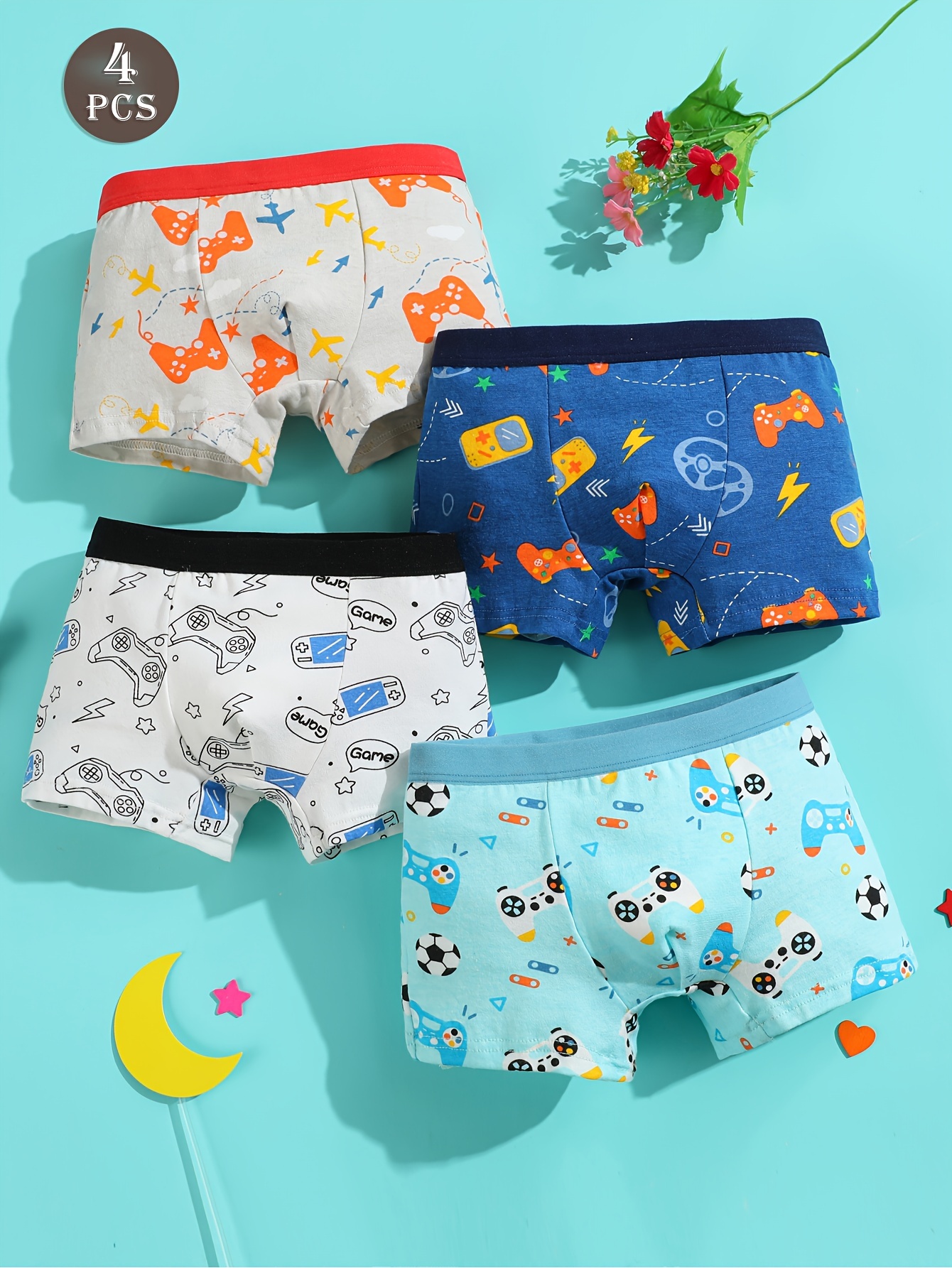 Kinder Unterwäsche Baumwollmix Pesail Jungen Boxershorts 4-12er Pack - Baumwolle Unterhosen Für Kinder 3-10 Jahre Kinder Unterhosen Jungen