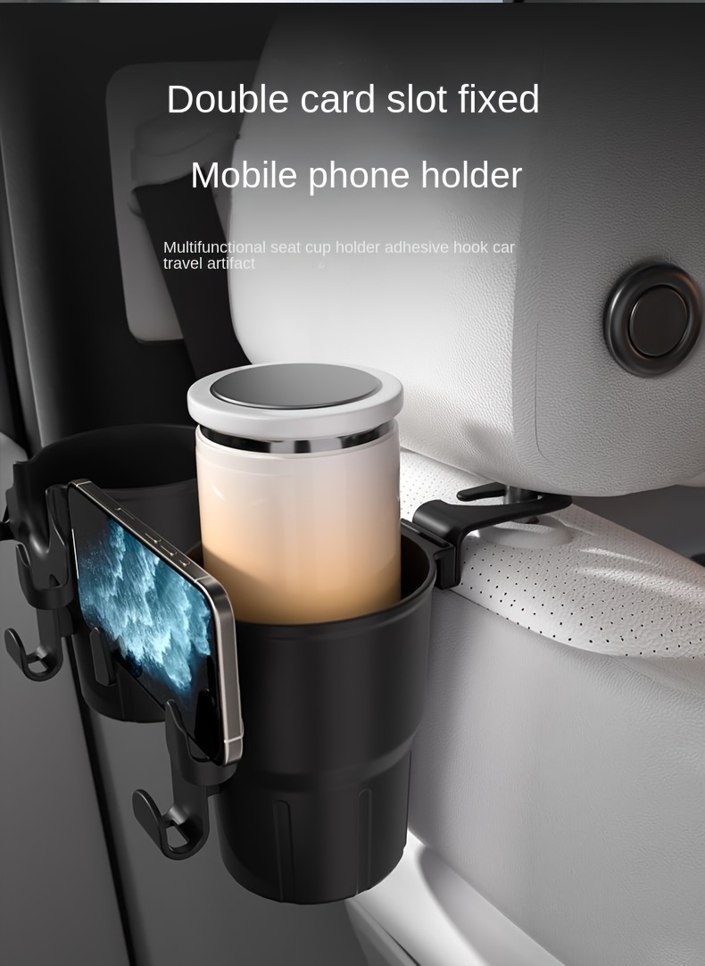 car seat backrest car cup holder hook multifunctional phone holder water bottle and cup holder car air outlet storage Product details 1