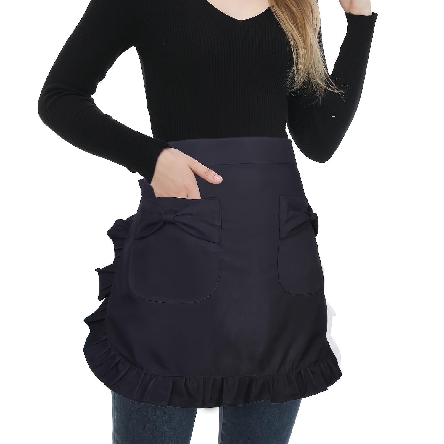 waitress dress black Strappy Sports Bra