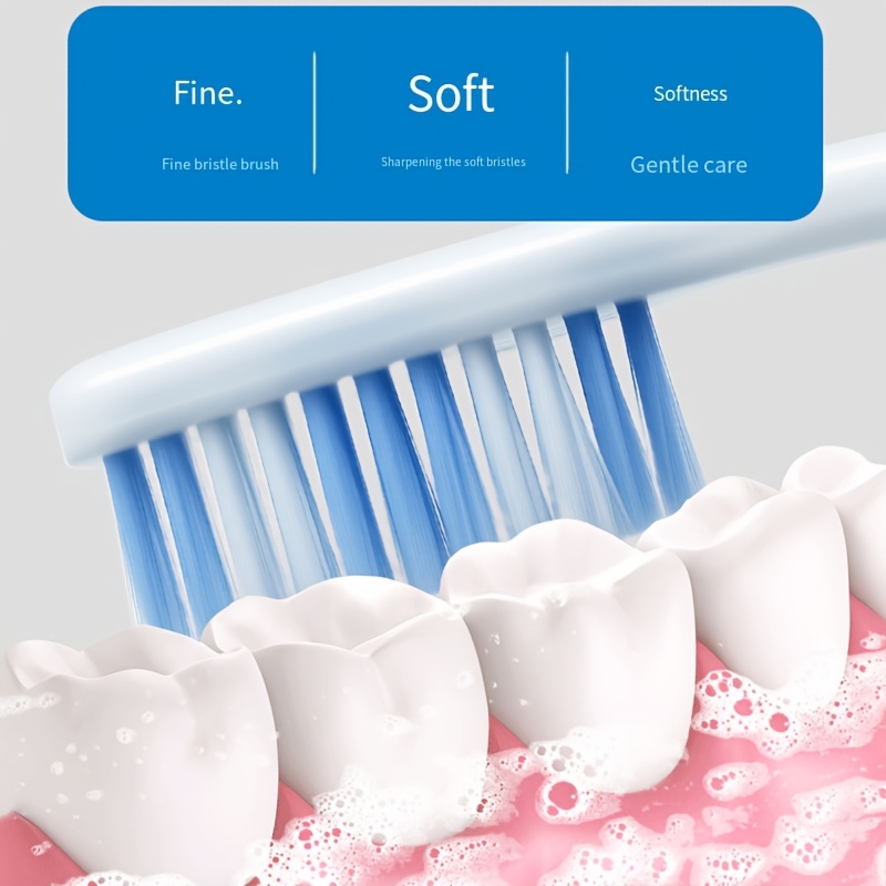 2pcs Set of Premium Soft-Bristle Toothbrushes for Adults