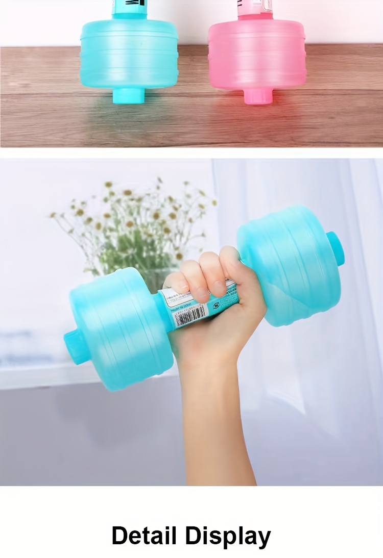 Dumbbell-shaped water-filled hand weight - High Quality sports water bottle, suitable for gyms, fitness and water training - High quality, full-body exercise suitable for both men and women