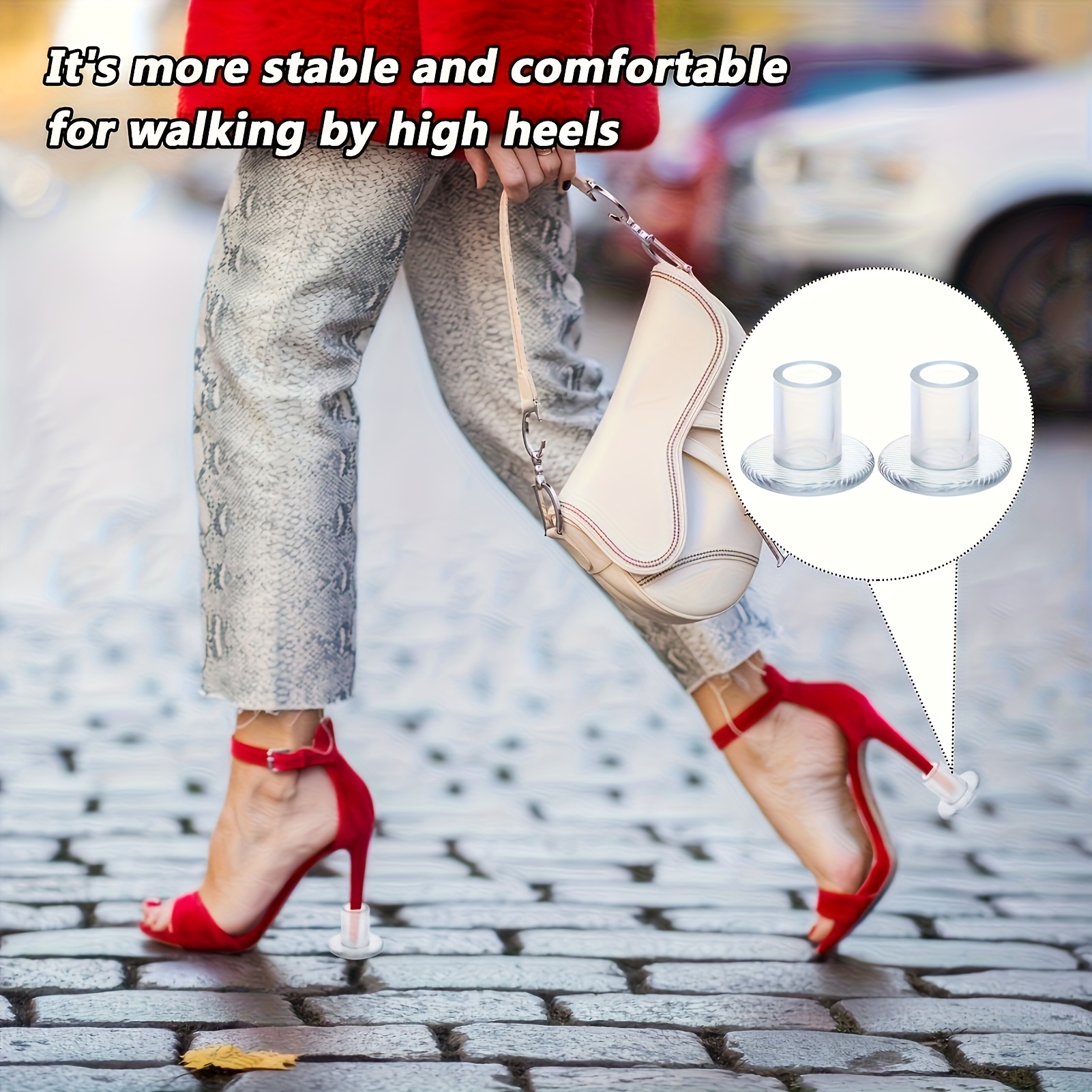 transparent high heel protectors sizes soft heel covers Temu