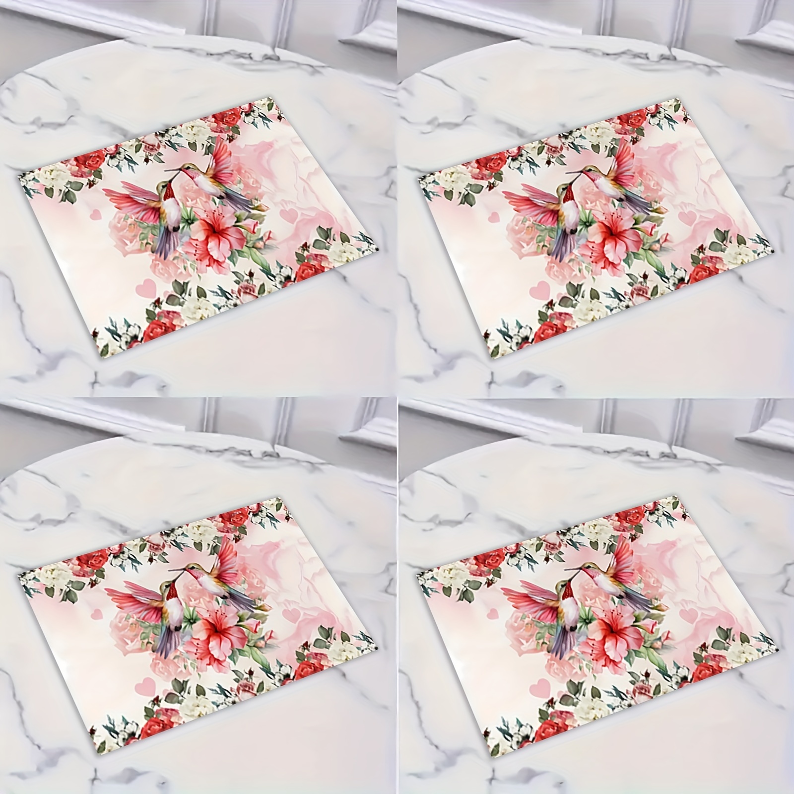 

4/6- Set Of Pattern Placemats, -insulated Table , Decorations, Suitable For Banquets, Restaurants, , Decorations, Decorations