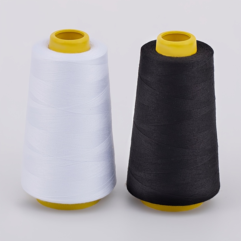 TEMU 2 Spools Of Sewing Thread, Sewing Machine Thread, + 1 Black