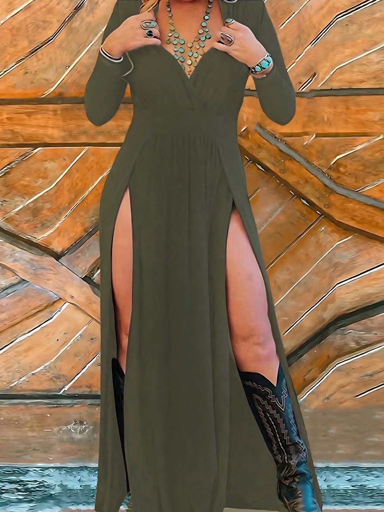 sachin and babi light blue dress Nox Anabel C1605 - Long Glitter Jersey Sheath Dress