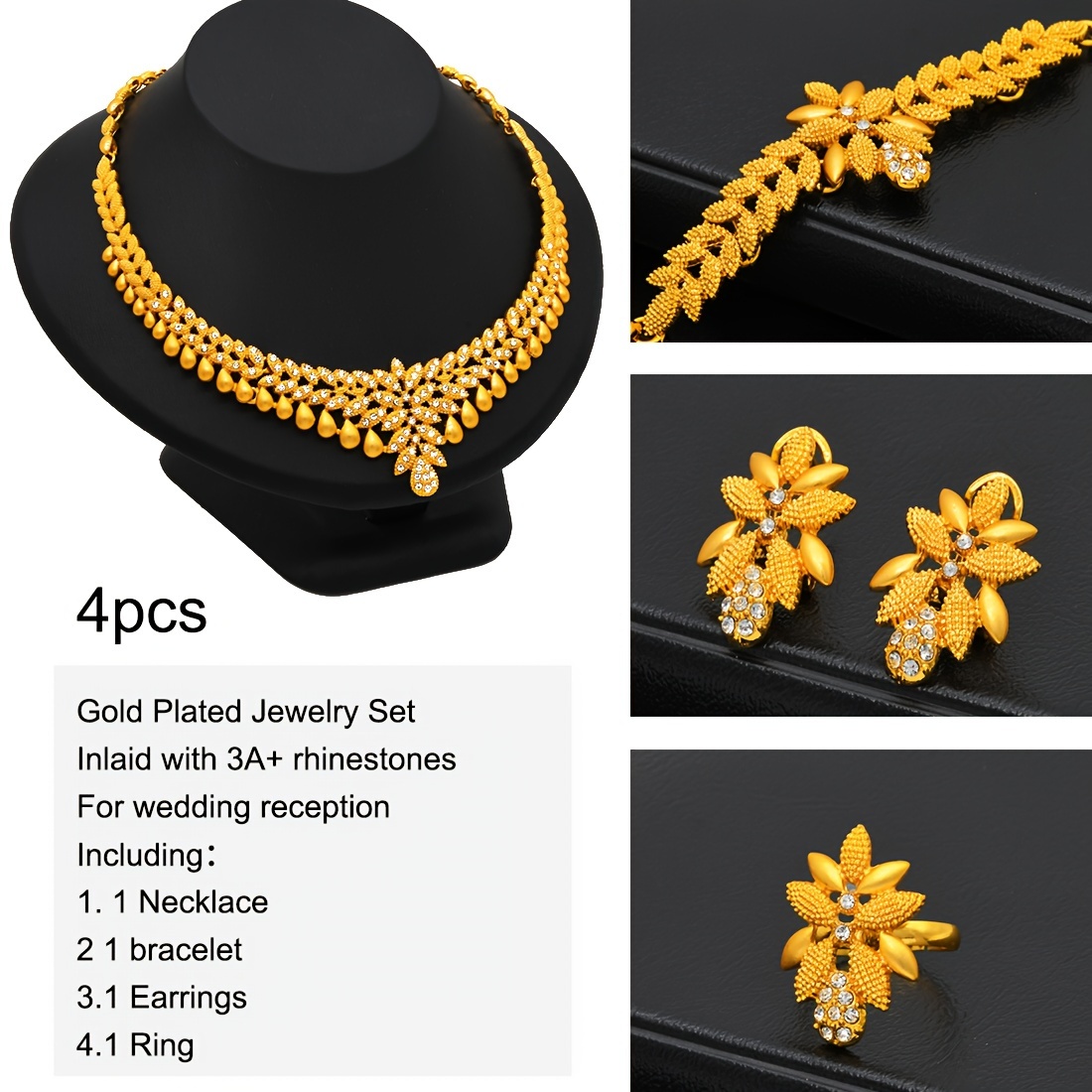  zinc alloy jewelry set bracelet for day details 2