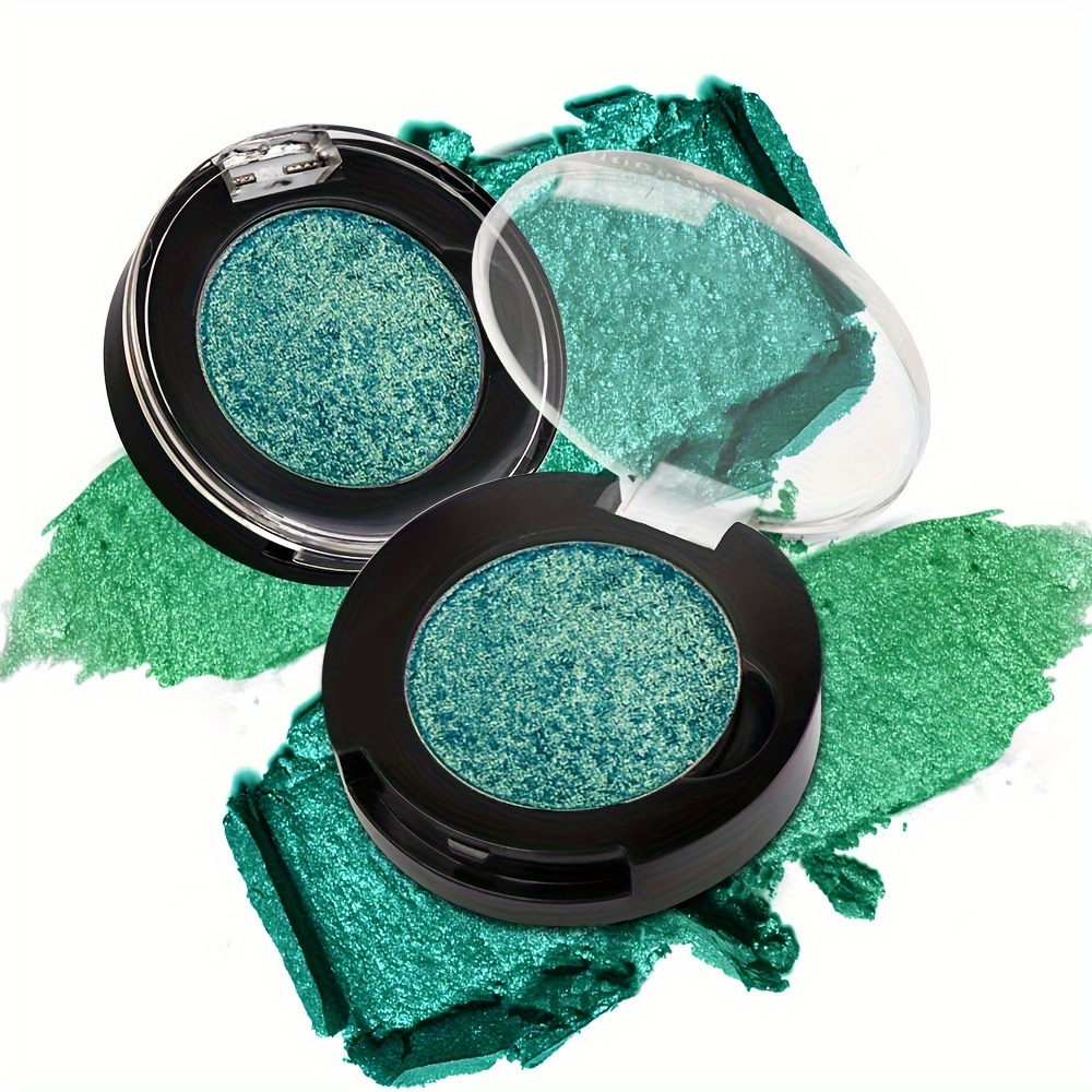 

iridescent Touch" Ecofavor Chameleon Glitter Eyeshadow - Highly Pigmented, Metallic Finish In Green #3d - Long-lasting, Wrinkle-free Eye Makeup