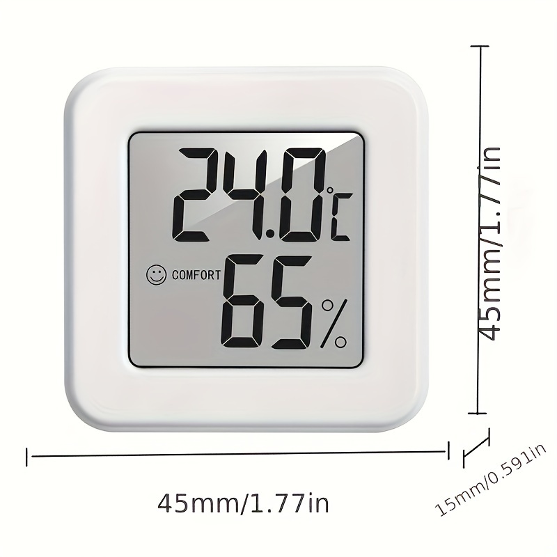 Medidor Digital De Humedad Y Temperatura Ambiental Higrómetro Para  Interiores