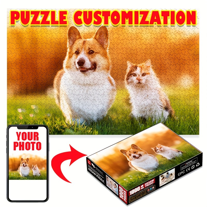 

Customizable Photo Puzzles: Into Personalized Puzzles - 500, 1000, 1500, 2000 Pieces - Suitable For 14 And Up