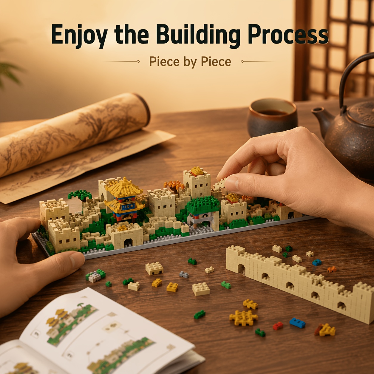 Great Wall of China Architecture Micro Building Blocks Set