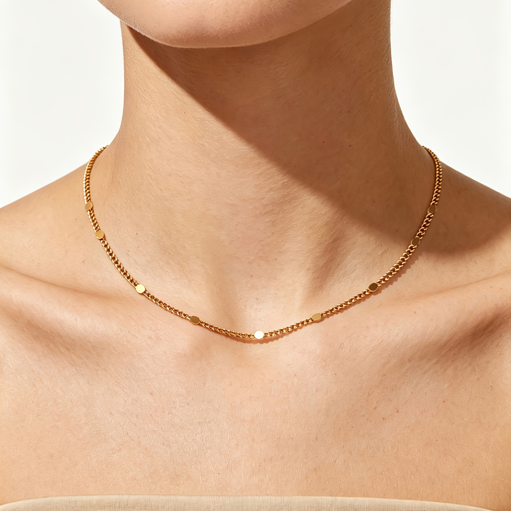 Women's 18K Plated Bohemian Delicate Flake Necklace