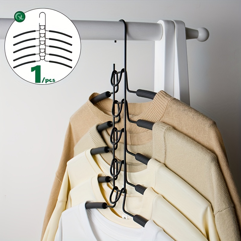 

5-layer Space-saving Shirt Tree Hanger With Non-slip Foam - Save 80% Space