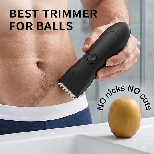 professional body hair trimmer ipx6 waterproof electric razors electric shaver electric groin easy to handle underarm and chest hair replaceable ceramic electric hair clippers full birthday holiday anniversary gift