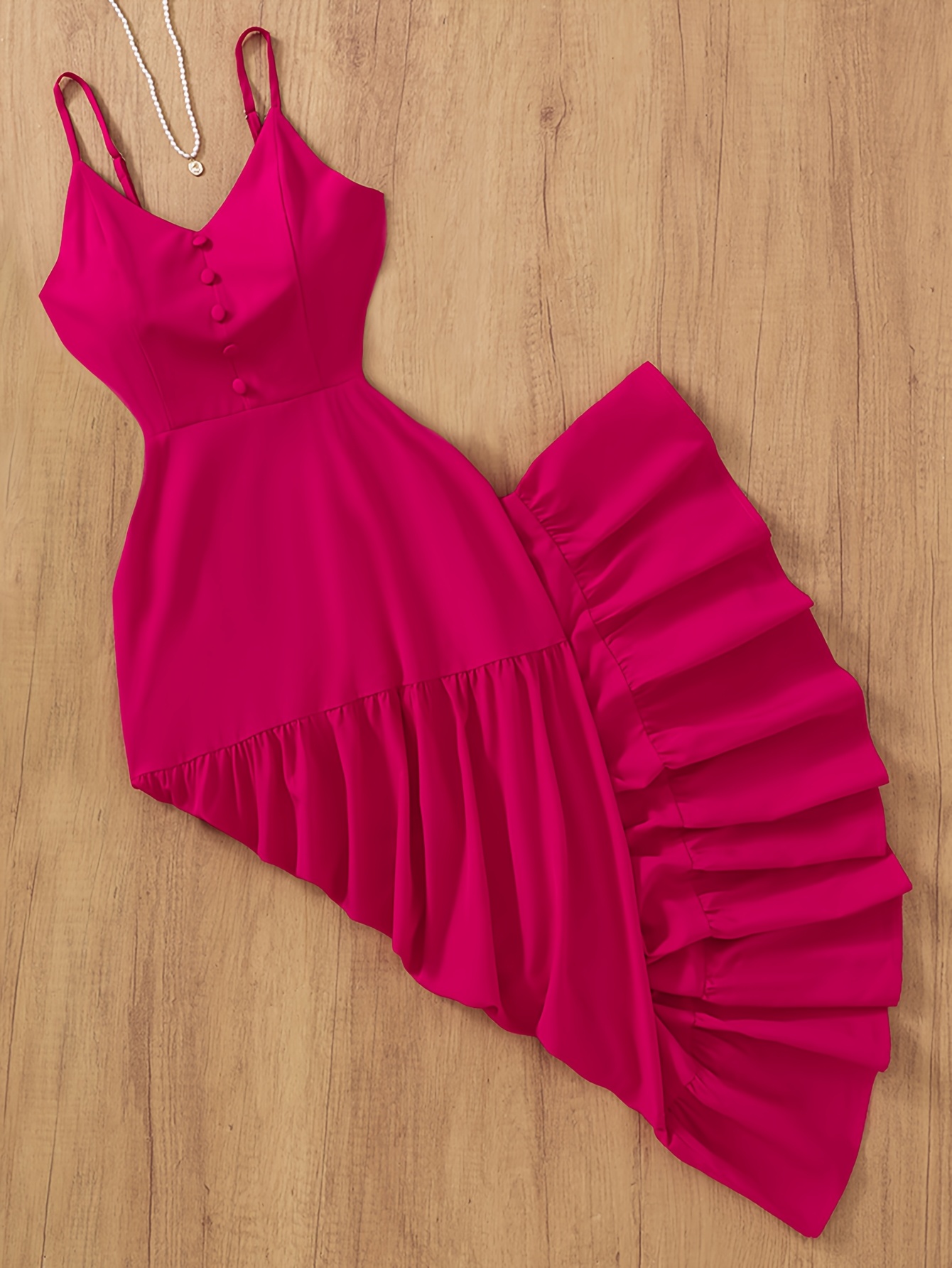 womens elegant fuchsia sleeveless maxi dress ruched waist