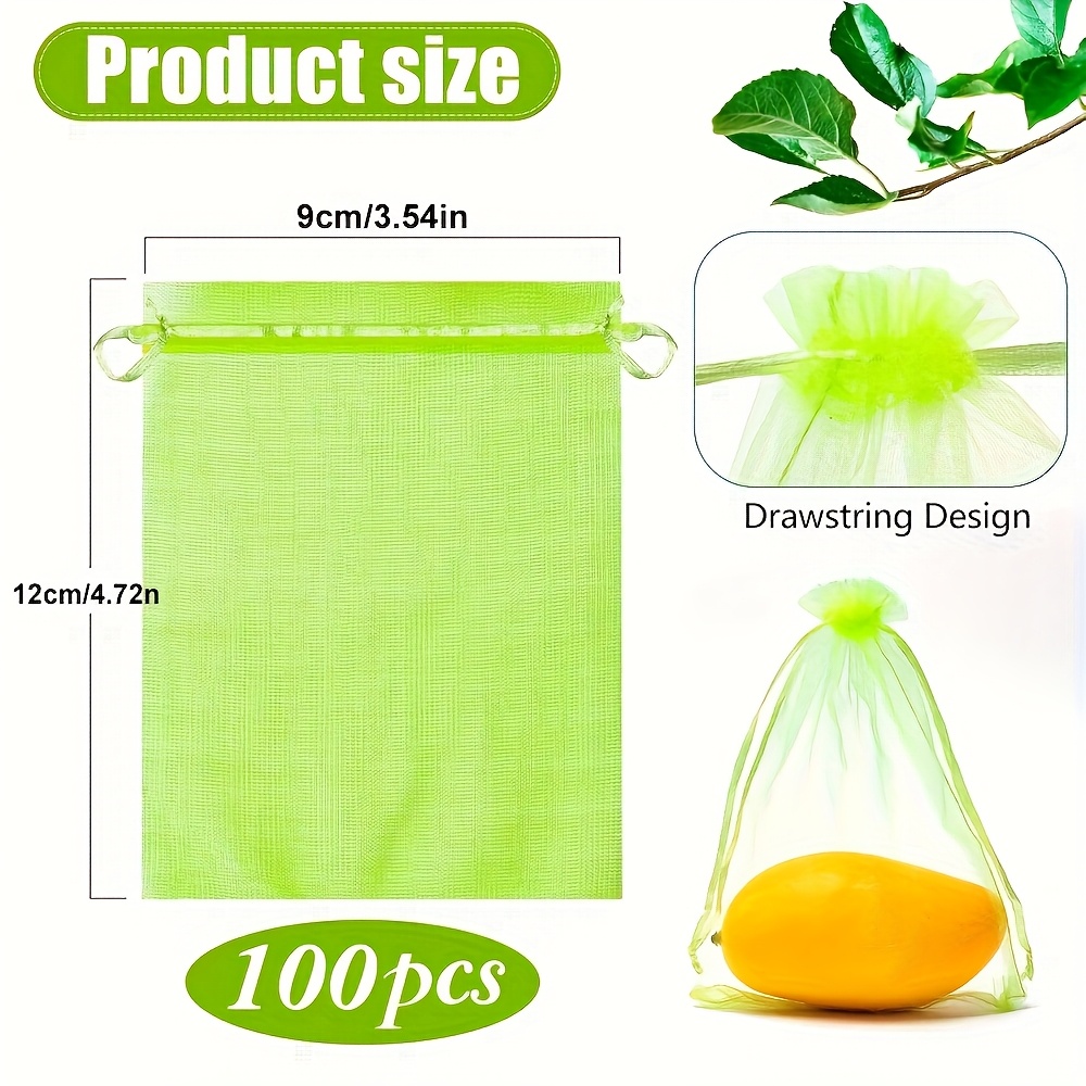 Groene organza zakjes bulk 9cm 100x - Kralenwinkel Albertien