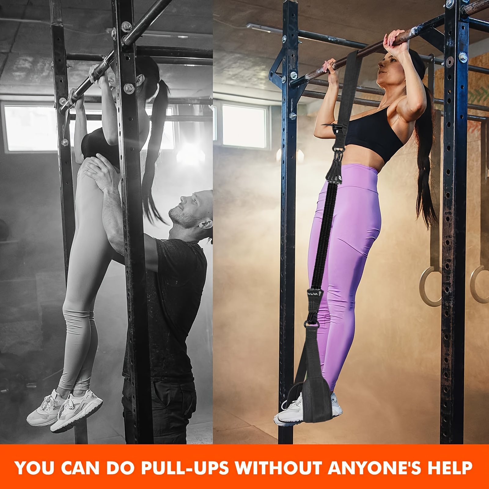 Adjustable Pull-Up Resistance Bands for Strength Training