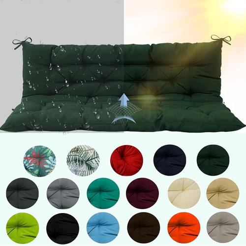 swing replacement seat cushions 2 3 seater bench cushions for outdoor furnitur with backrest garden recliner seat cushions waterproof sofa pads 60x40 4in