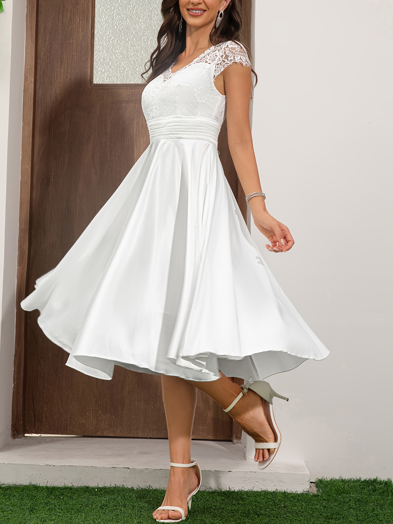 princess polly baby blue dress ladies wedding bridal shower dress short sleeved short